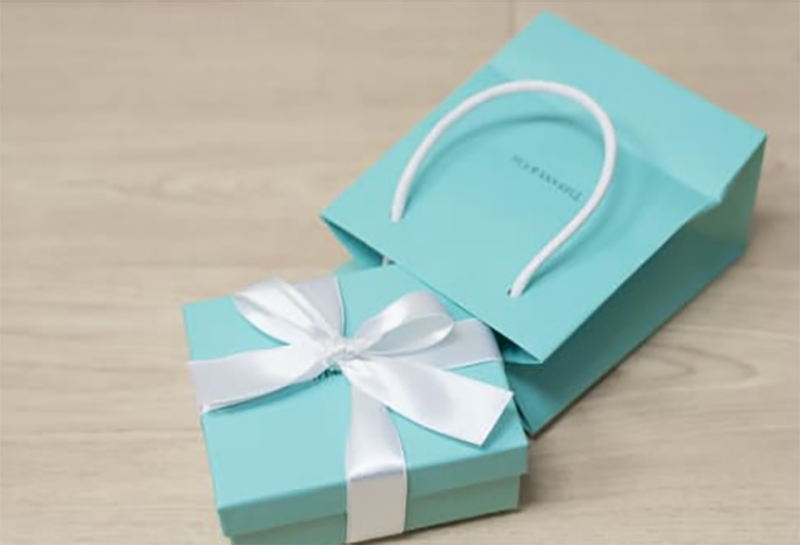 product packaging by Tiffany & Co Jewelry Box